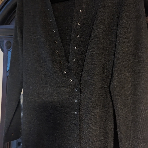Adrianne Pappel vintage wool sweater dark grey. - Picture 8 of 13